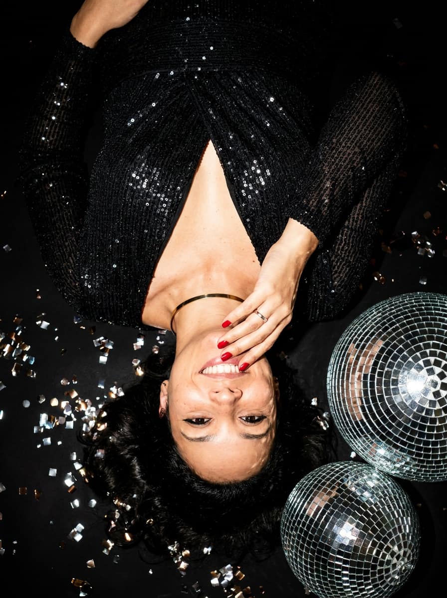 Estilo Disco balls (vista de cima)